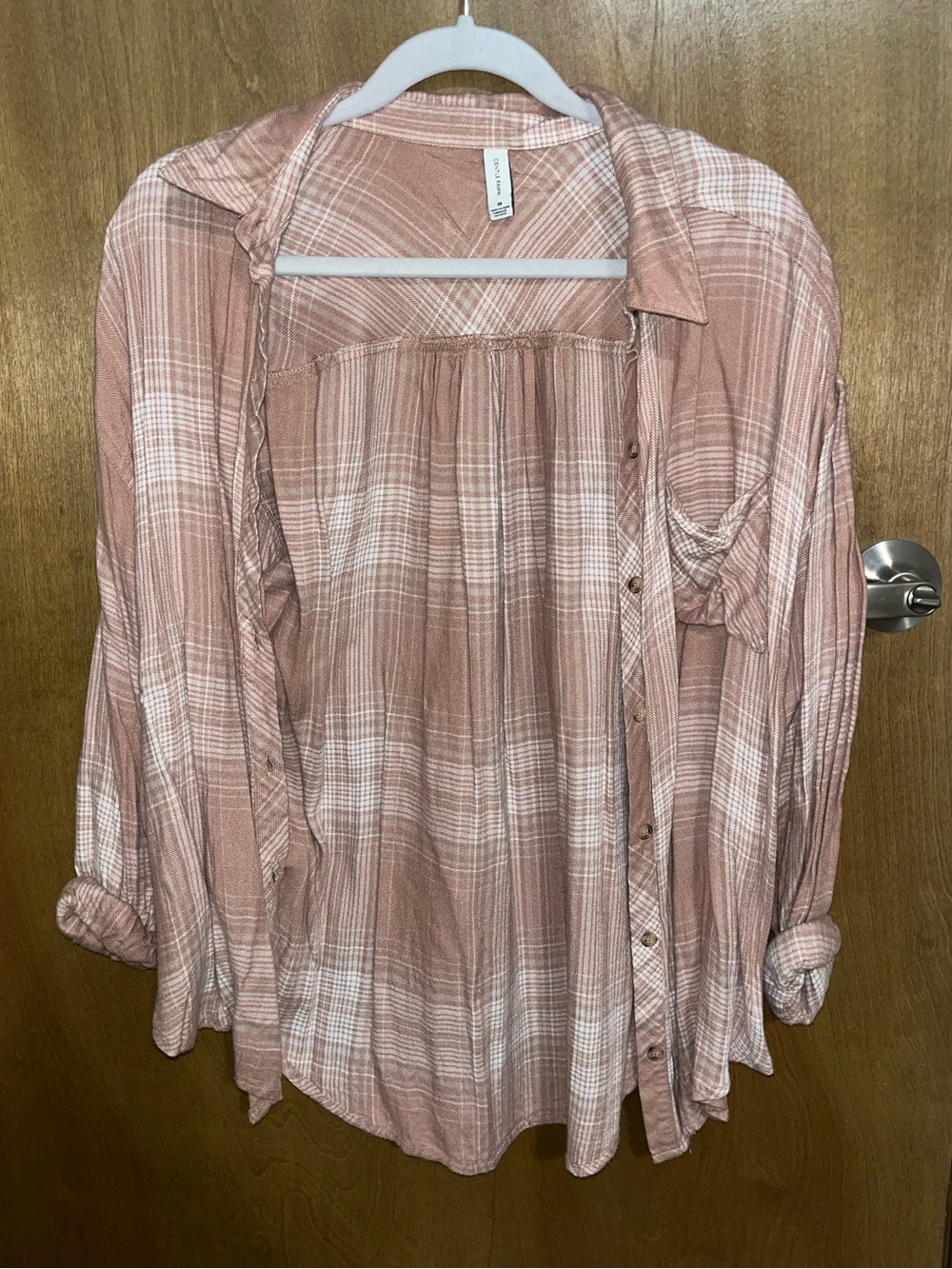 Gentle Fawn Pink Plaid Button Up Shirt
